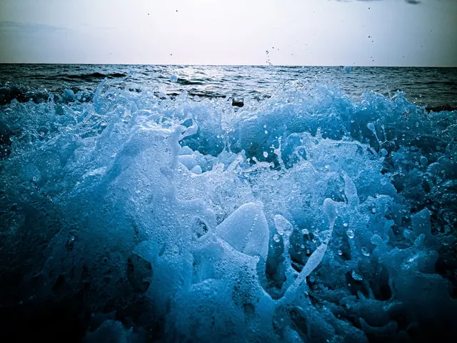 Breaking wave in the Blue Lagoon